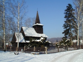 Dřevěný kostelík z Podkarpatské Rusi