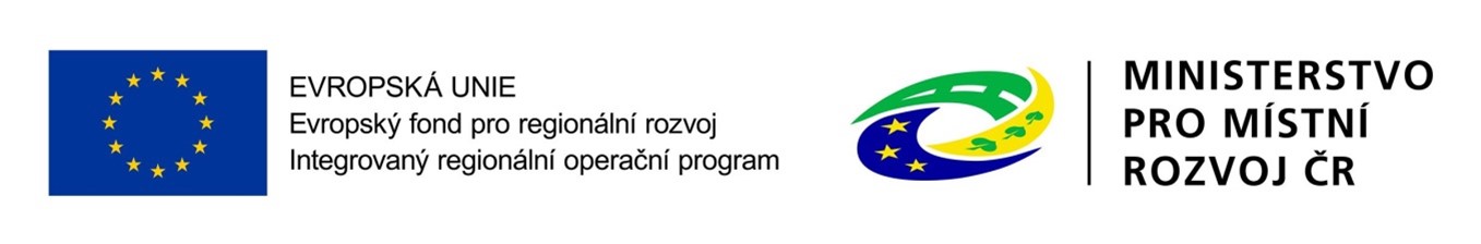 Loga - Evropský fond pro regionální rozvoj a ministerstvo pro místní rozvoj 