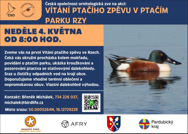 Vítání patčího zpěvu 4.5.2025